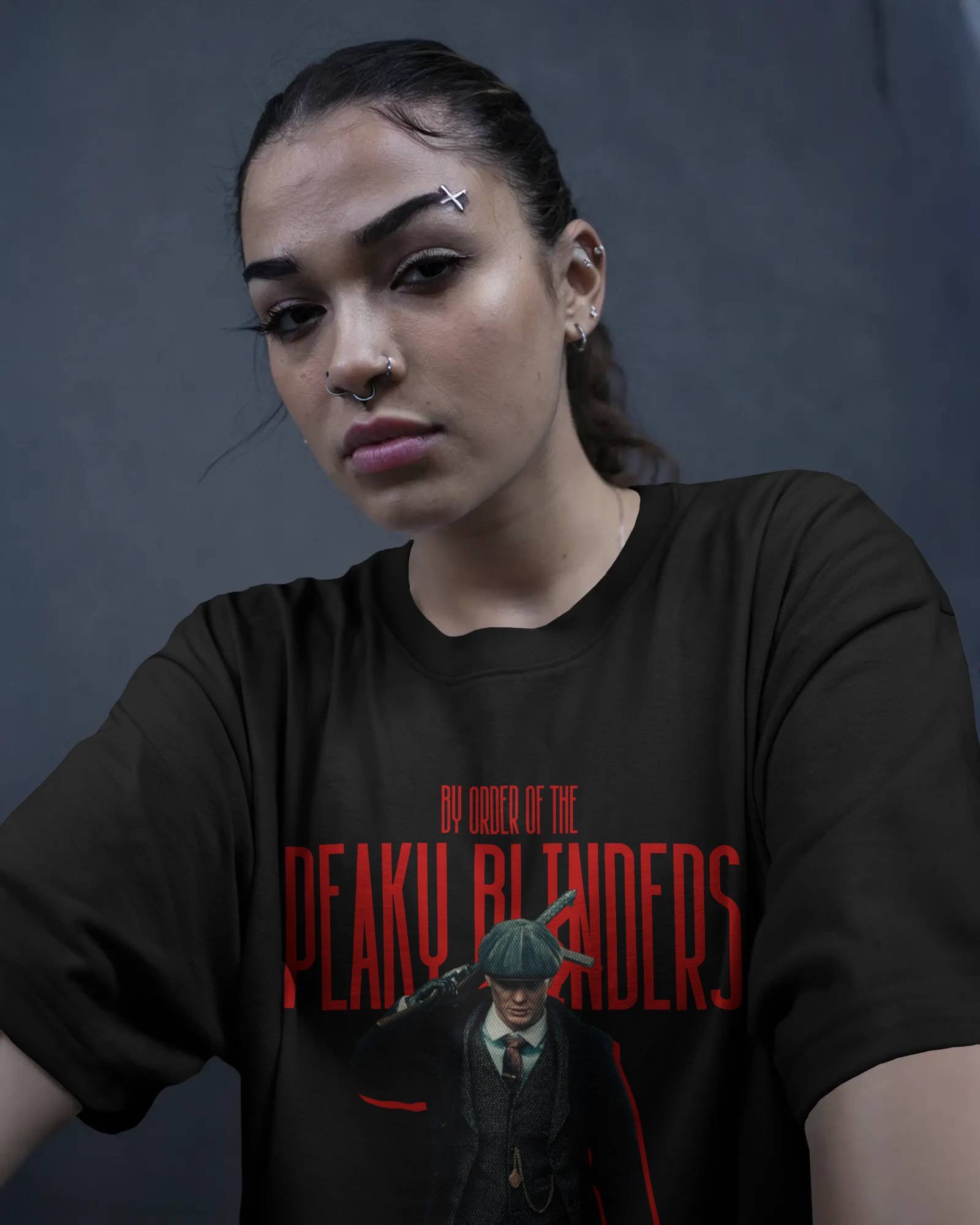 Unisex SHELBY & CO  Peaky blinders series pop culture  oversized graphic t-shirt in 240 GSM French Terry cotton